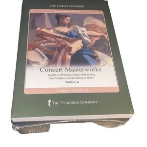 Great Courses Concert Masterworks 1-4 DVD Lectures Guidebook Music Greenberg New